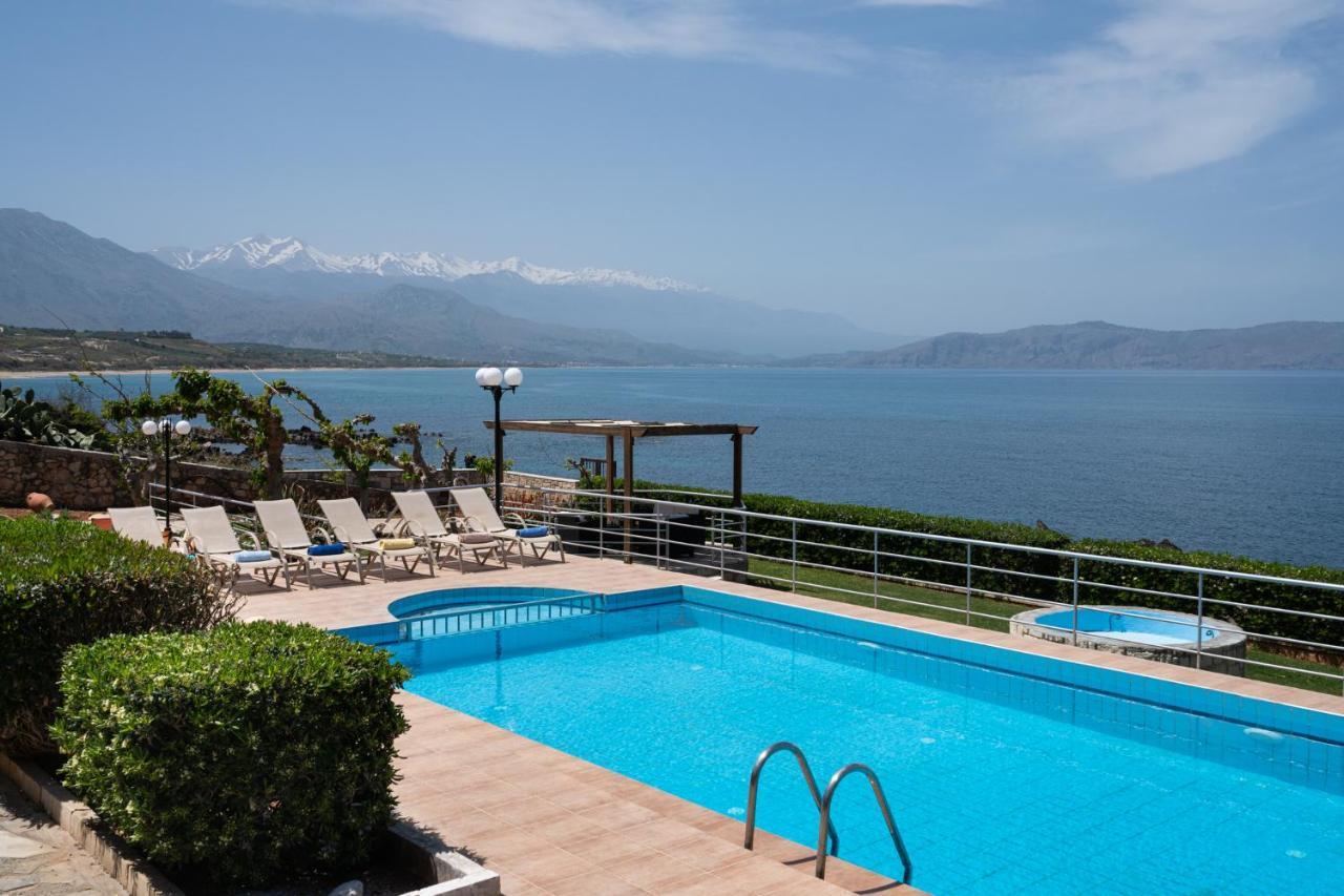 Beachfront Family Villa Katerina With Private Pool, Playground, Bbq & Amazing Sea Views! Petres  Luaran gambar